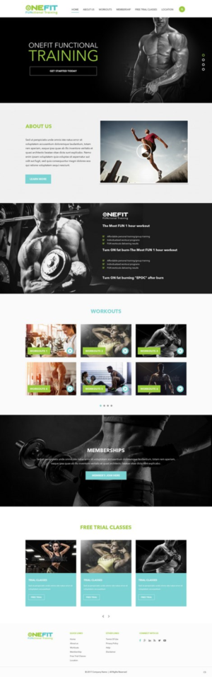 Web Design by pb for OneFIT Training  | Design: #13521472