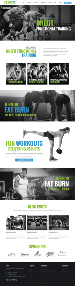 Web Design by pb for OneFIT Training  | Design: #13521698