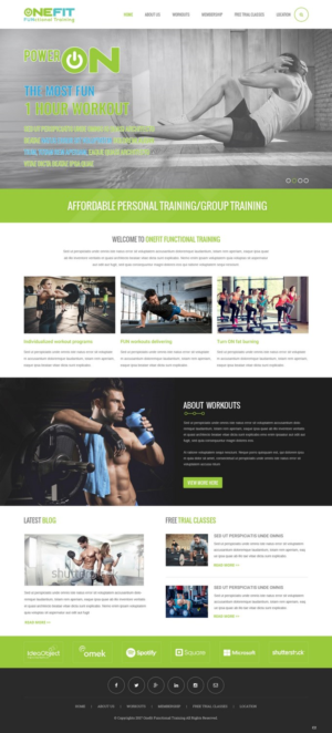 Web Design by pb for OneFIT Training  | Design: #13547151