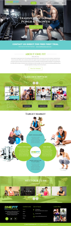 Web Design by rightway for OneFIT Training  | Design: #13543820