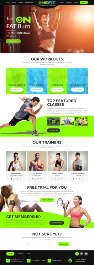 Web Design by rightway for OneFIT Training  | Design: #13566471
