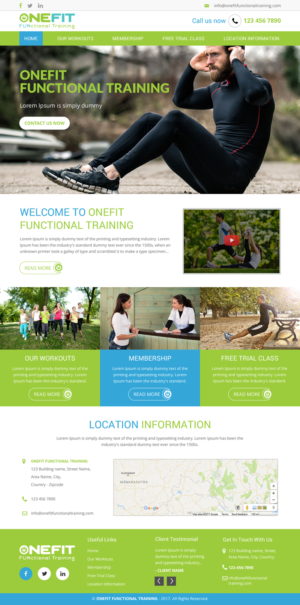 Web Design by rightway for OneFIT Training  | Design: #13566472