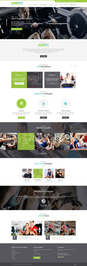 Website for OneFit Functional Training | Web-Design von Ved Web Services