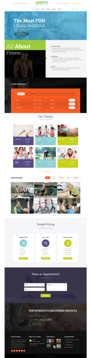 Website for OneFit Functional Training | Web-Design von vedverma1984