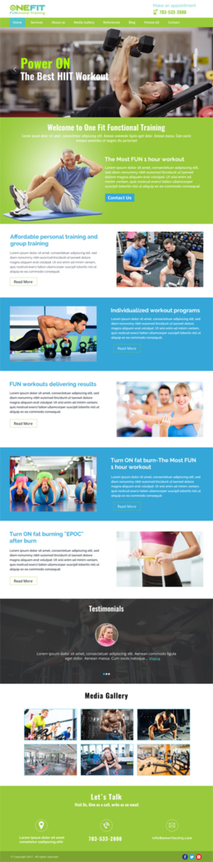 Diseño Web por SURYA para OneFIT Training  | Diseño: #13588518