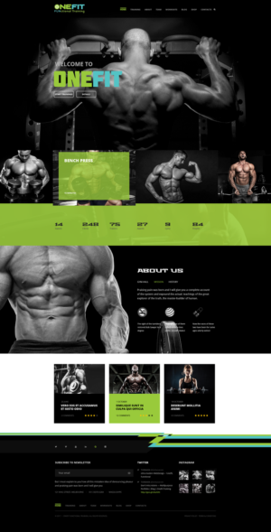 Web Design by Ayesha Khan for OneFIT Training  | Design #13561317