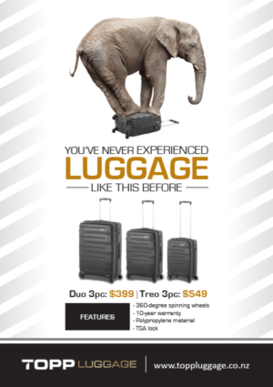 Flyer Design by vinz for Topp Luggage | Design: #13510239