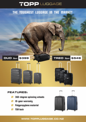 Flyer Design by MNM for Topp Luggage | Design: #13500525
