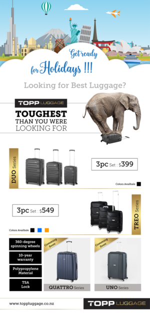 Flyer Design by Akshar Shailesh for Topp Luggage | Design #13494493