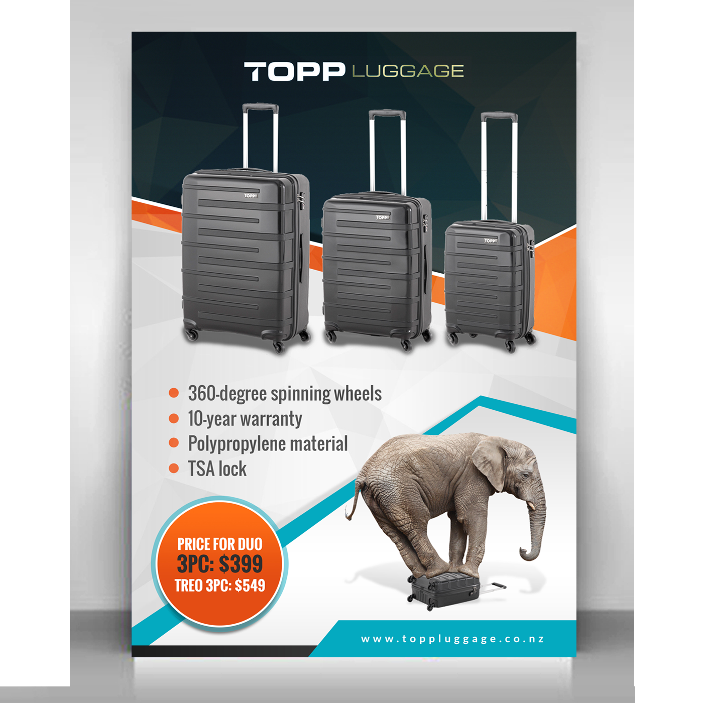 Flyer Design by debdesign for Topp Luggage | Design #13521148