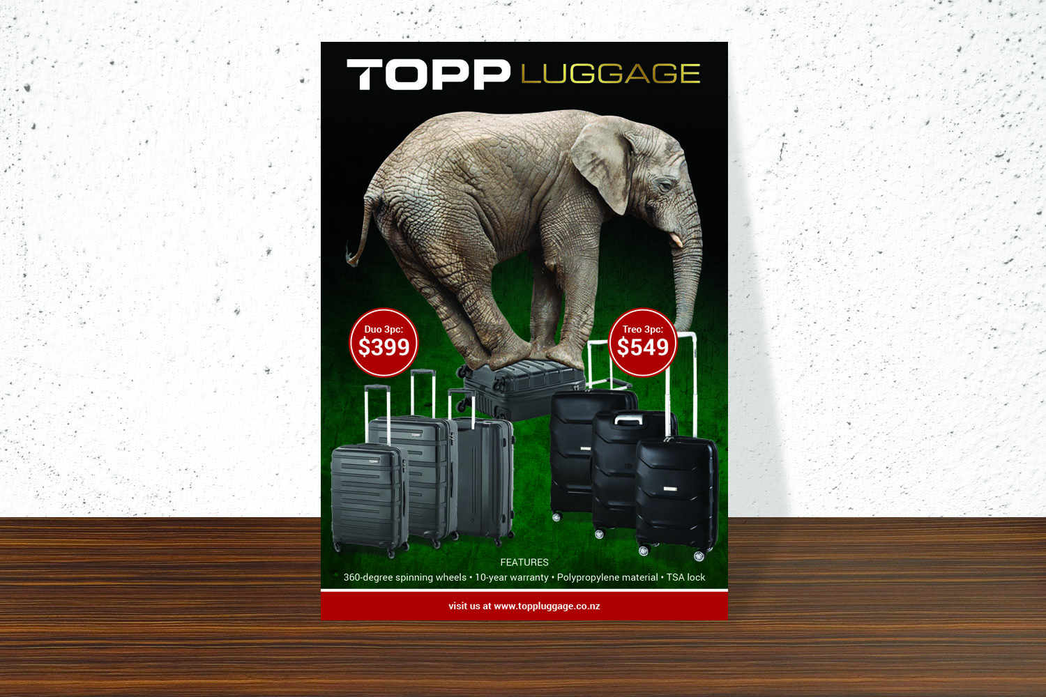 Flyer Design by JustRightHere for Topp Luggage | Design #13527991