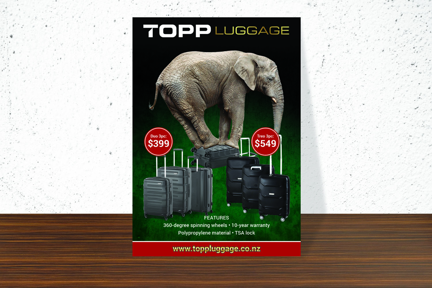 Flyer Design by JustRightHere for Topp Luggage | Design #13544232