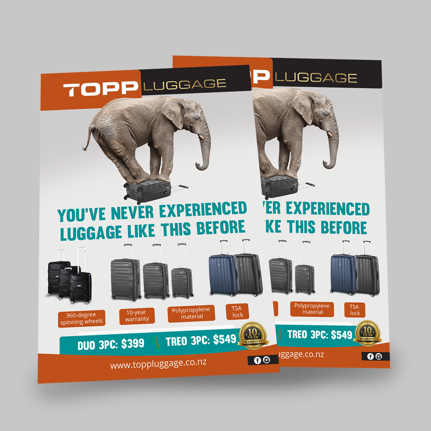 Flyer Design by sriguru.srinu for Topp Luggage | Design #13547161