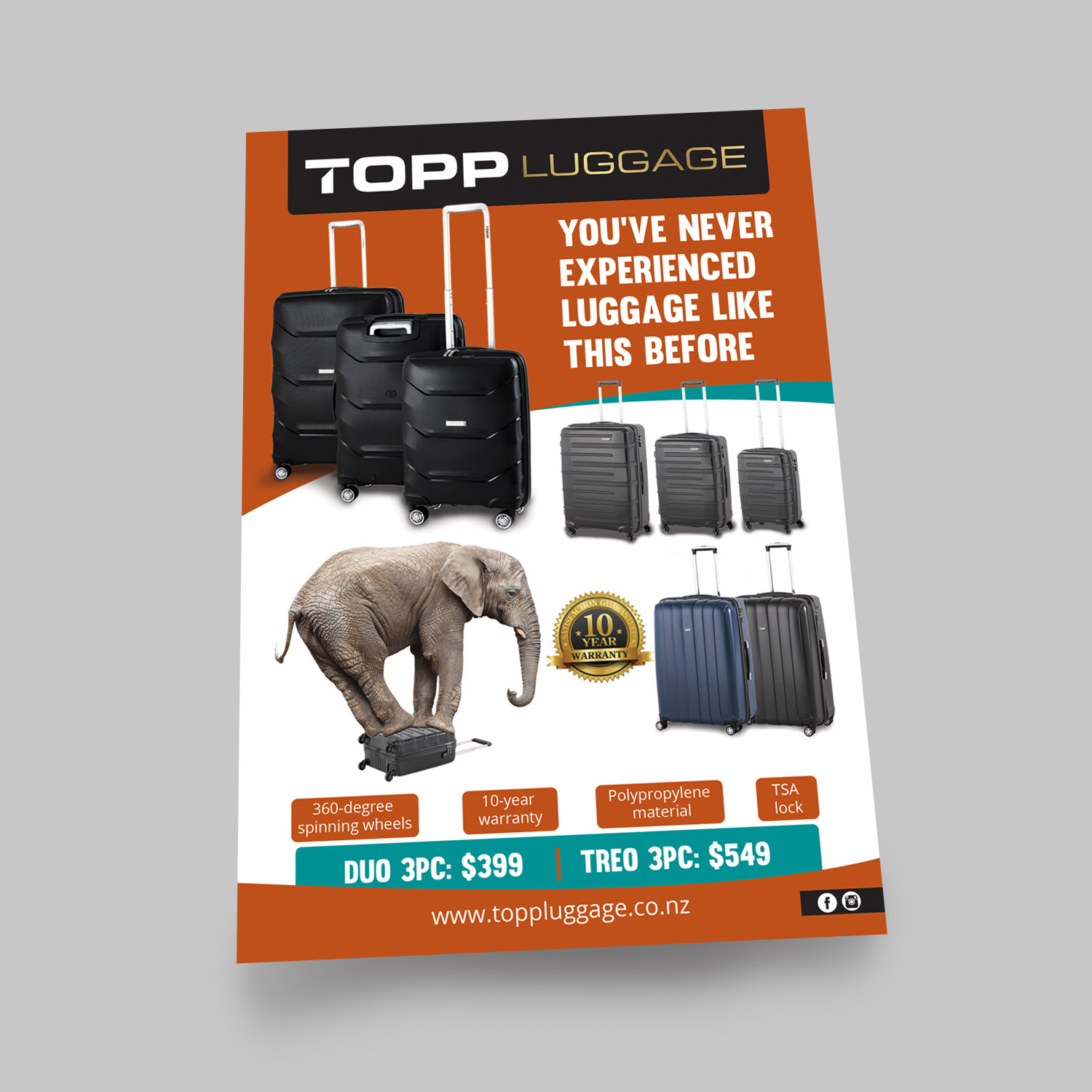 Flyer Design by sriguru.srinu for Topp Luggage | Design #13547167