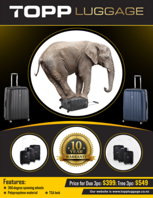 Flyer Design by Samir Mirza for Topp Luggage | Design: #13539784