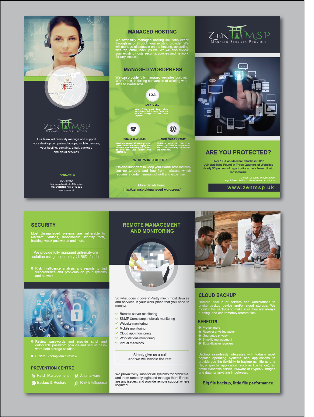 Flyer-Design von alex989 für Zen Managed Services | Design #13549272