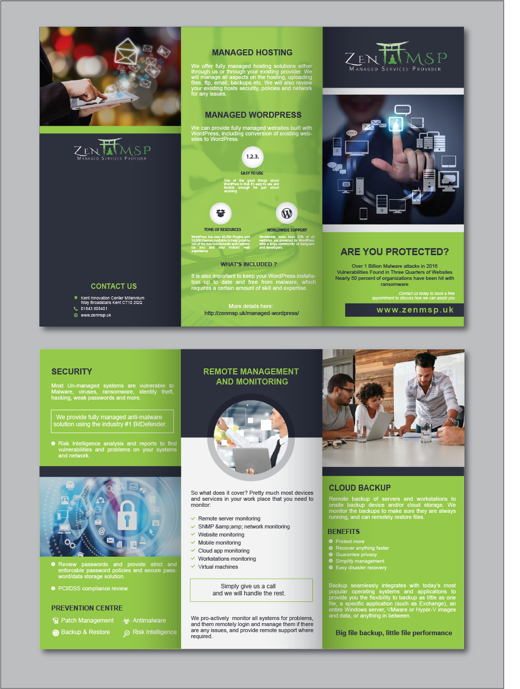 Flyer-Design von alex989 für Zen Managed Services | Design #13567319