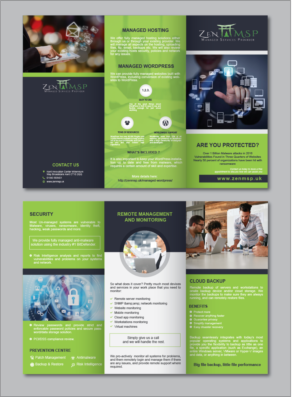 Flyer-Design von alex989 für Zen Managed Services | Design: #13567319