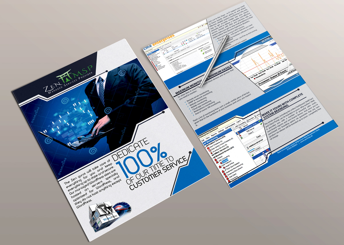 Flyer Design by Impressive Sol for Zen Managed Services | Design #13497025