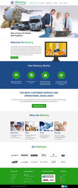 US shopping, global shipping | Web Design by Sbss
