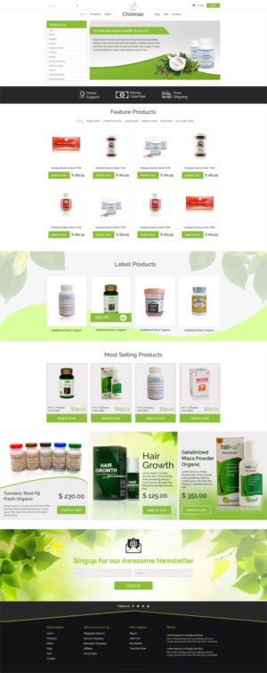 Chinese Herbal and Roots Shop design | Web Design by Kingdom Vision