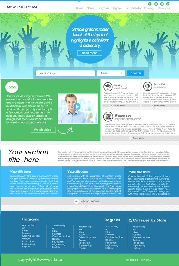 Web Design by adam designs for this project | Design #2482055