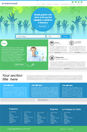 Web-Design von adam designs für dieses Projekt | Design #2482124