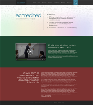 Need a clean & modern homepage for an education site + opportunity for longer term work | Diseño Web por TechWise