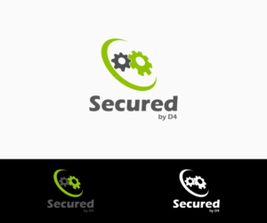 Secured by D4 | Logo-Design von B8