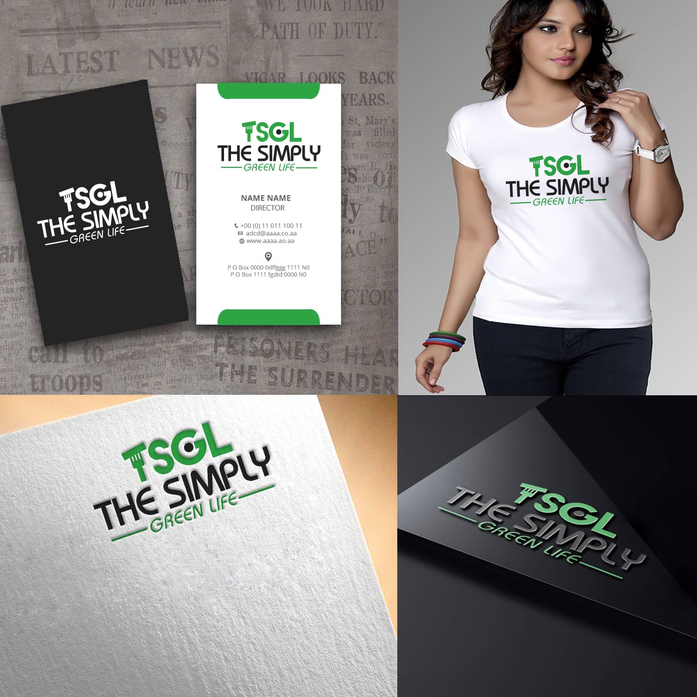 Logo Design by zebronicgraphic for The Simply Green Life | Design #13510051