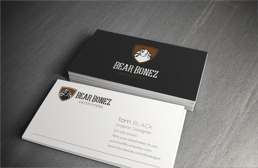 Logo Design by mvillamin for Bear Bonez Outfitters | Design #13573186