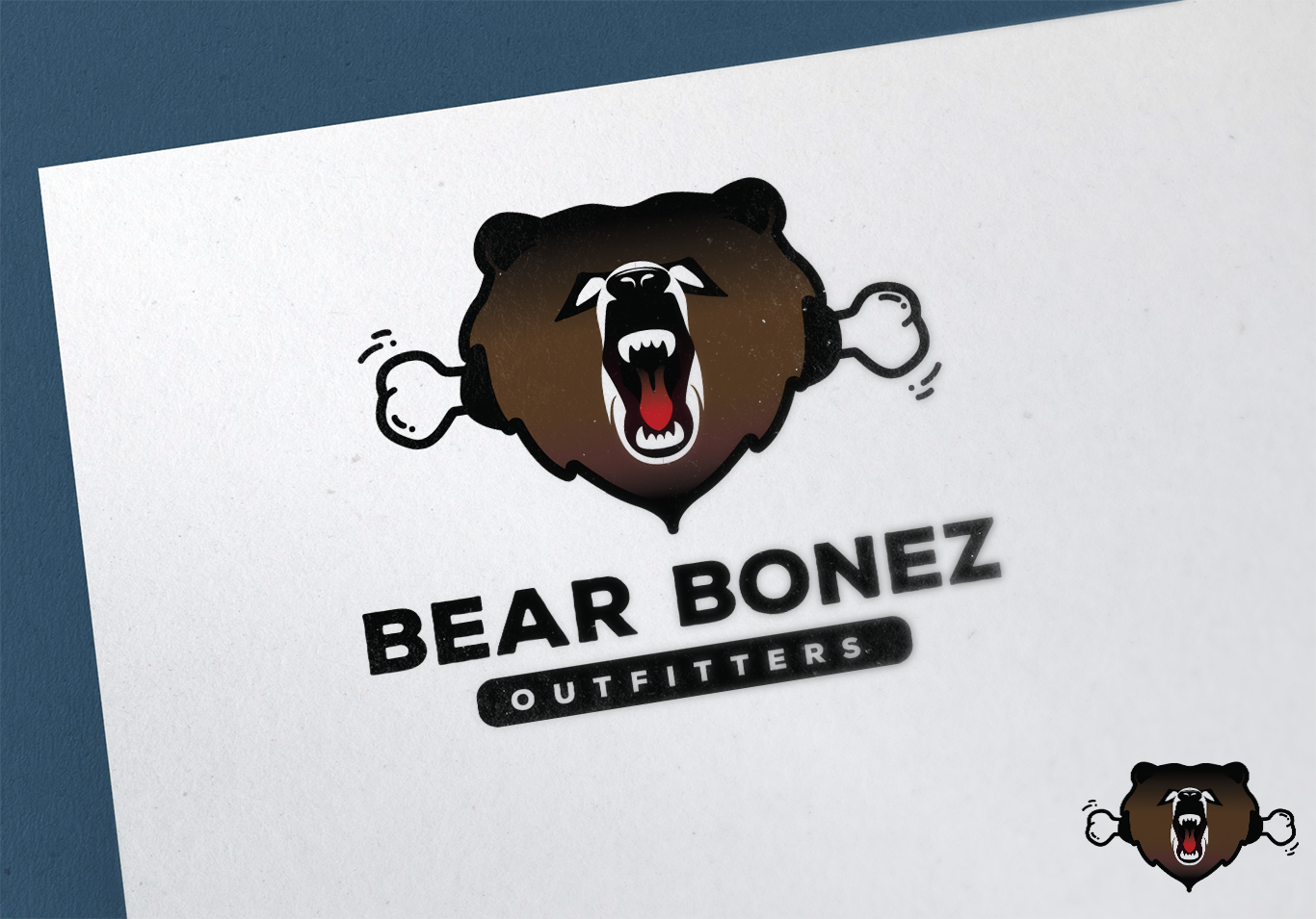 Logo Design by RM DSGNS for Bear Bonez Outfitters | Design #13505110