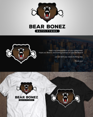 Logo Design by RM DSGNS for Bear Bonez Outfitters | Design: #13505112