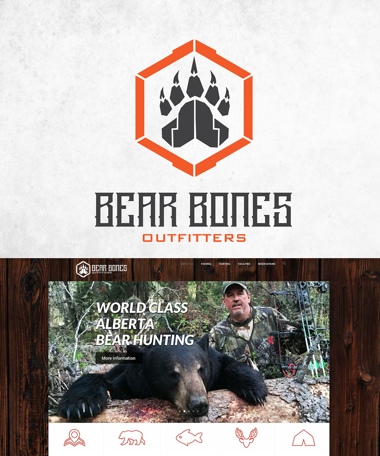 Logo Design by jtcreativity2213 for Bear Bonez Outfitters | Design #13615885