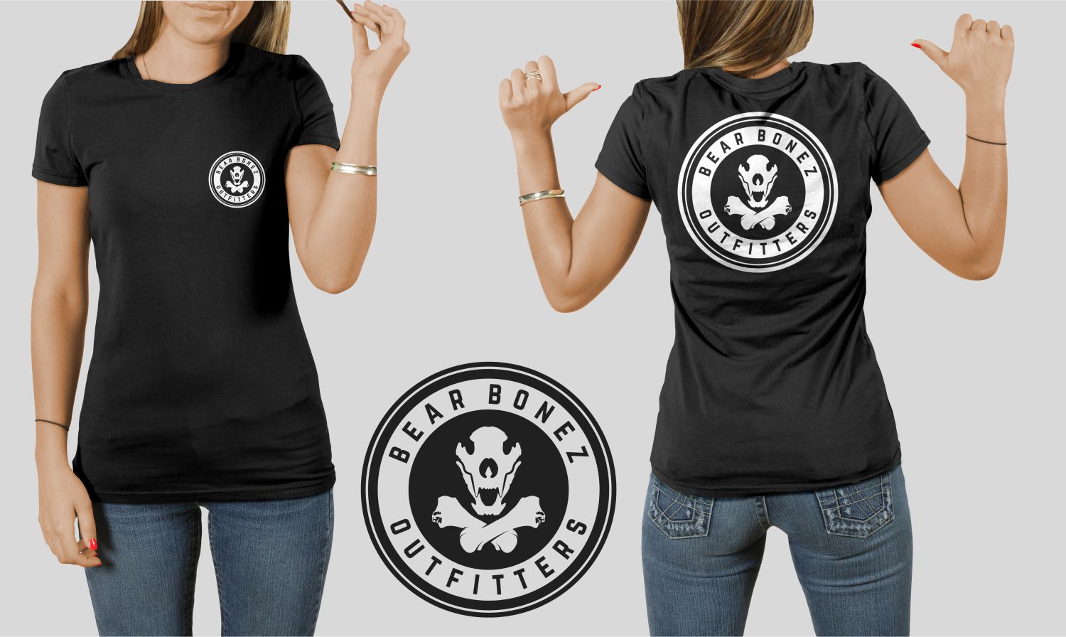 Logo Design by aquabomb26 for Bear Bonez Outfitters | Design #13503456