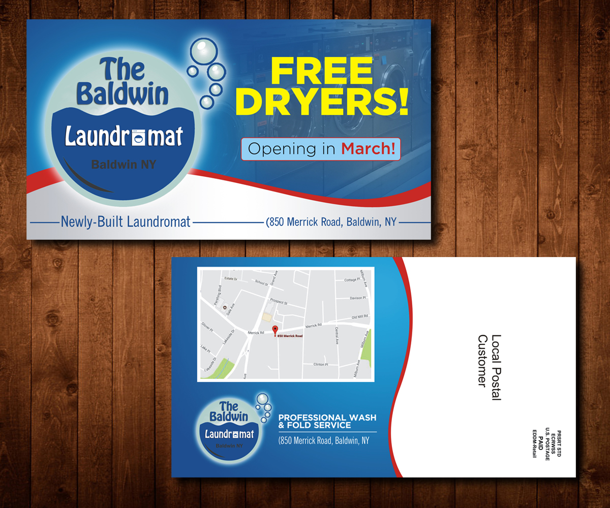 Diseño de Postal por Designers Hub para Tremont Laundry | Diseño #13562373