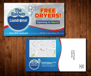 Diseño de Postal por Designers Hub para Tremont Laundry | Diseño: #13562383
