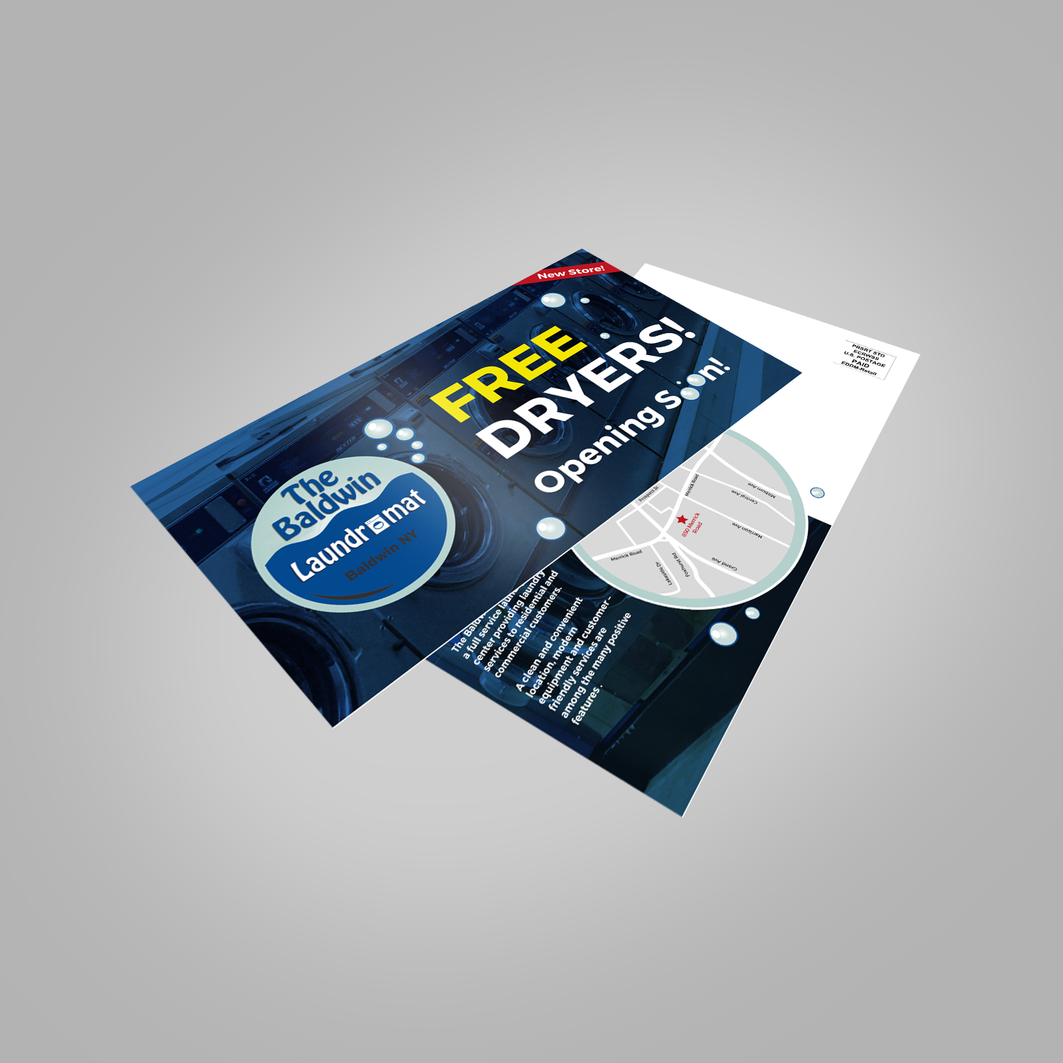 Design de Carte Postale par uniquedesign10 pour Tremont Laundry | Design #13537453