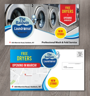 Postcard Design by alex989 for Tremont Laundry | Design: #13540747