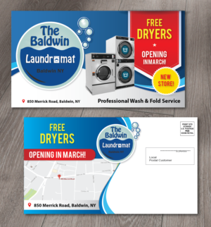 Postcard Design by alex989 for Tremont Laundry | Design: #13591258