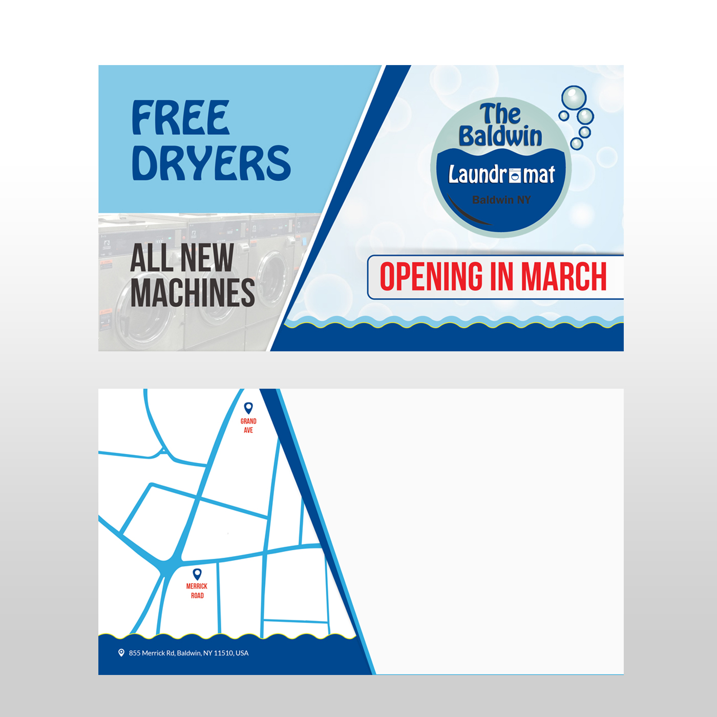 Postcard Design by debdesign for Tremont Laundry | Design #13595260