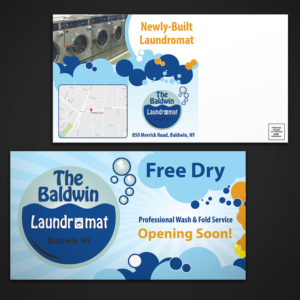 Postcard Design by Mon01 for Tremont Laundry | Design: #13539281