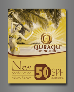 Flyer Design by kamran.gfm for QURAQU SUNTAN LOTION AND SUNSCREEN  | Design #13577549