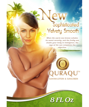 Design de Flyer par jeffdefy pour QURAQU SUNTAN LOTION AND SUNSCREEN  | Design : #13579886