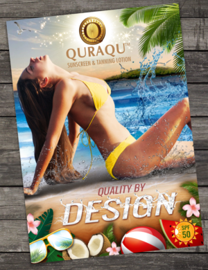 Design de Flyer par SAI DESIGNS pour QURAQU SUNTAN LOTION AND SUNSCREEN  | Design : #13581320