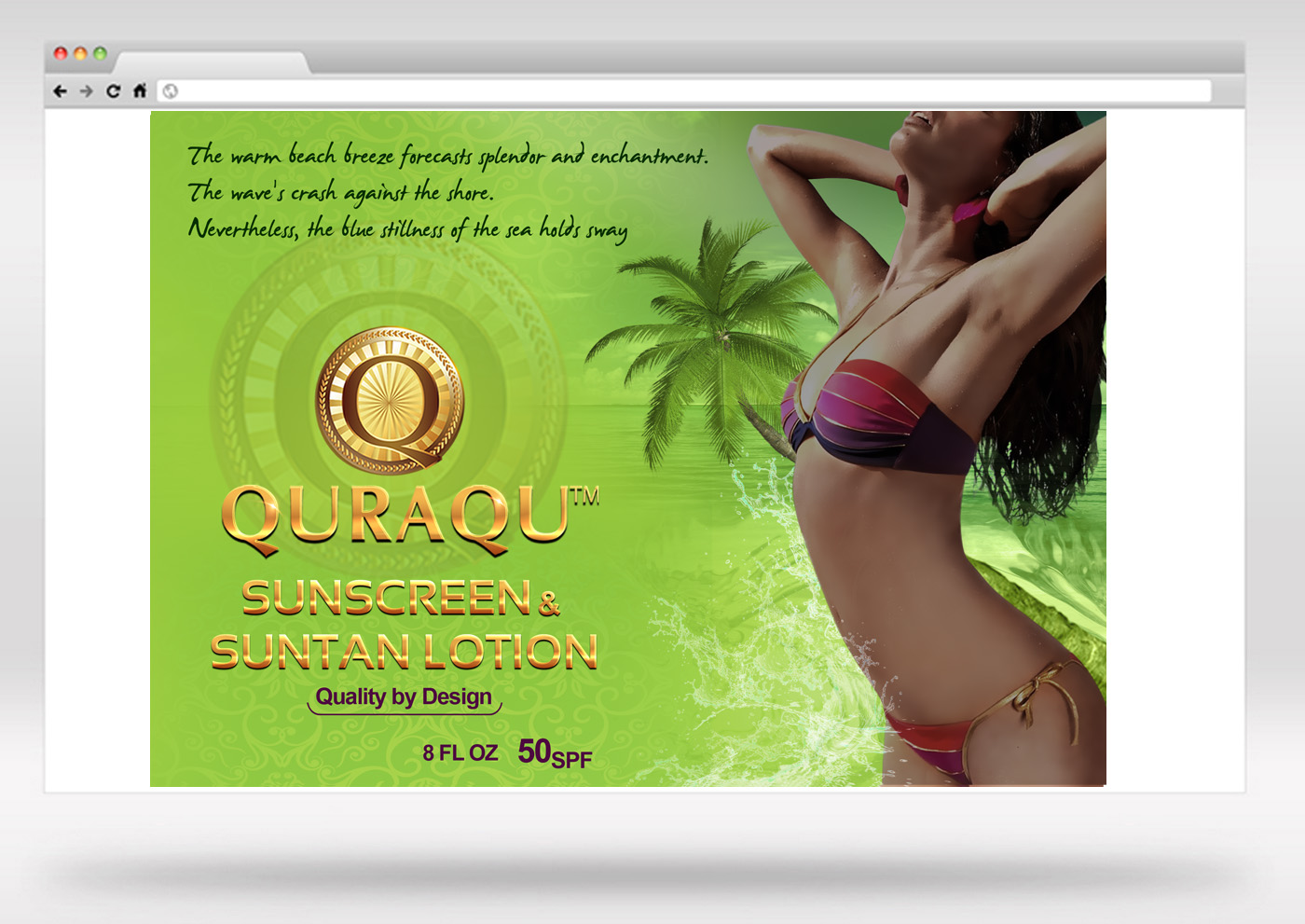 Flyer Design by Detempo for QURAQU SUNTAN LOTION AND SUNSCREEN  | Design #13618659