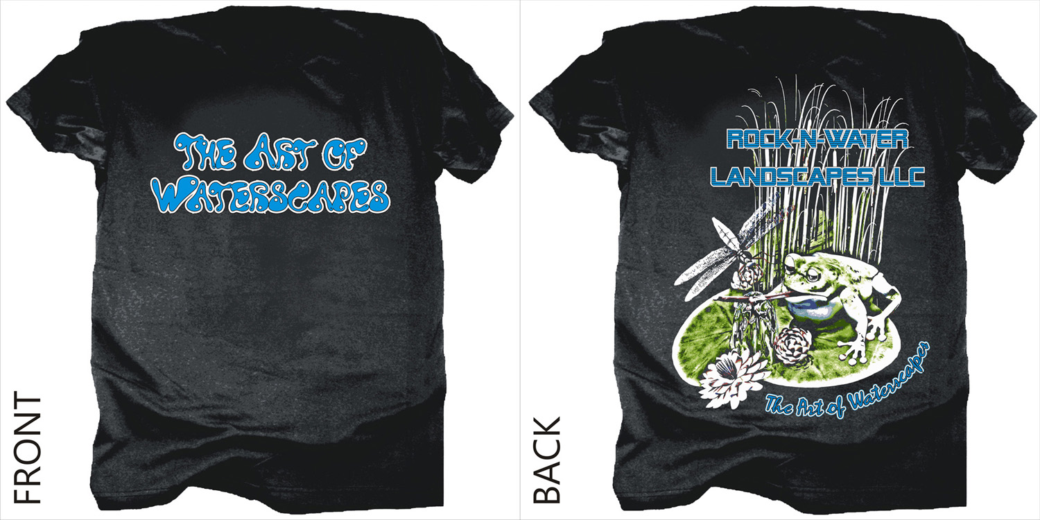 T-shirt Design by BiGdesigneR for Rock-N-Water Landscapes LLC | Design #13709873
