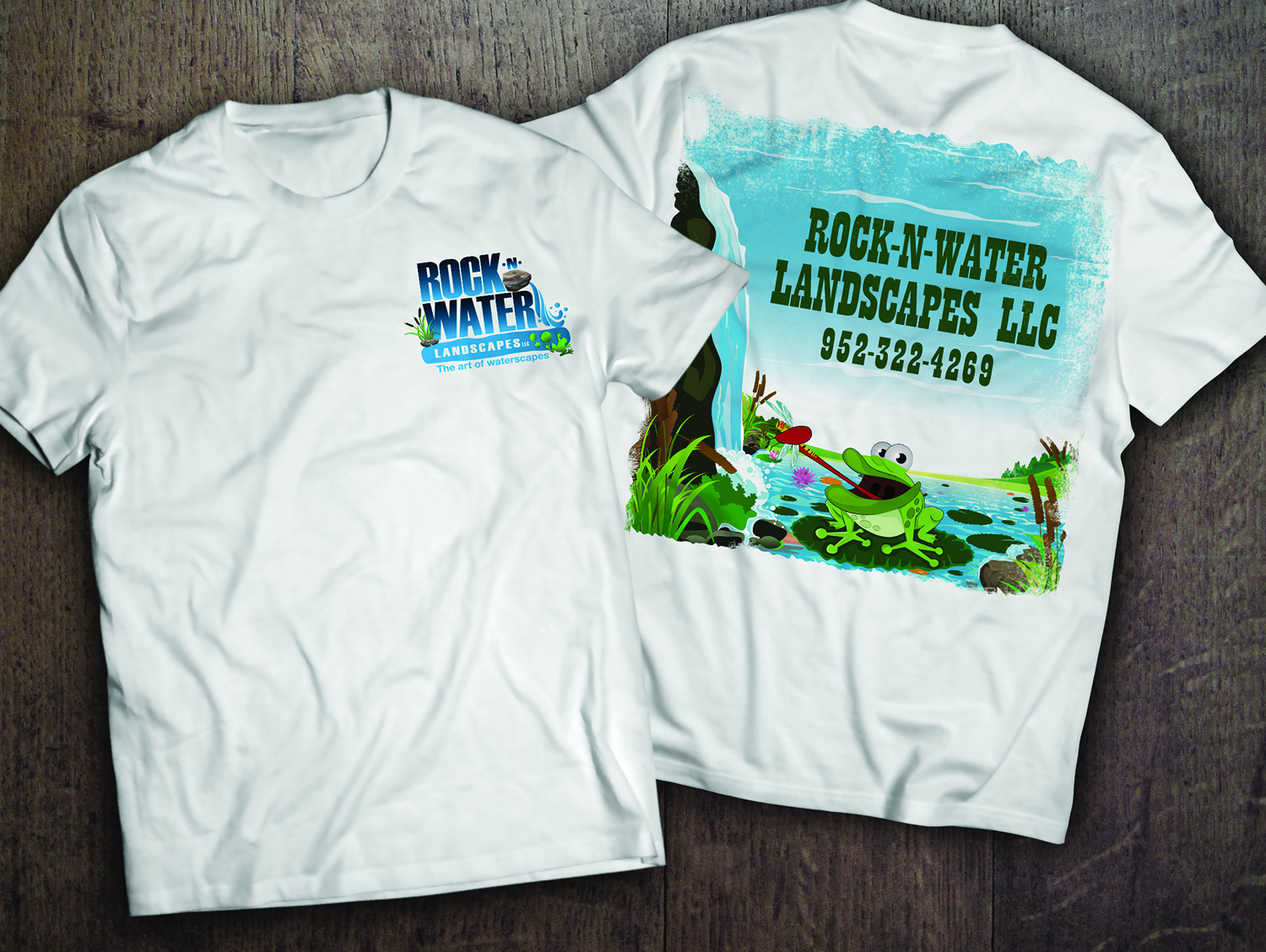 Diseño de Camiseta por SAI DESIGNS para Rock-N-Water Landscapes LLC | Diseño #13706549