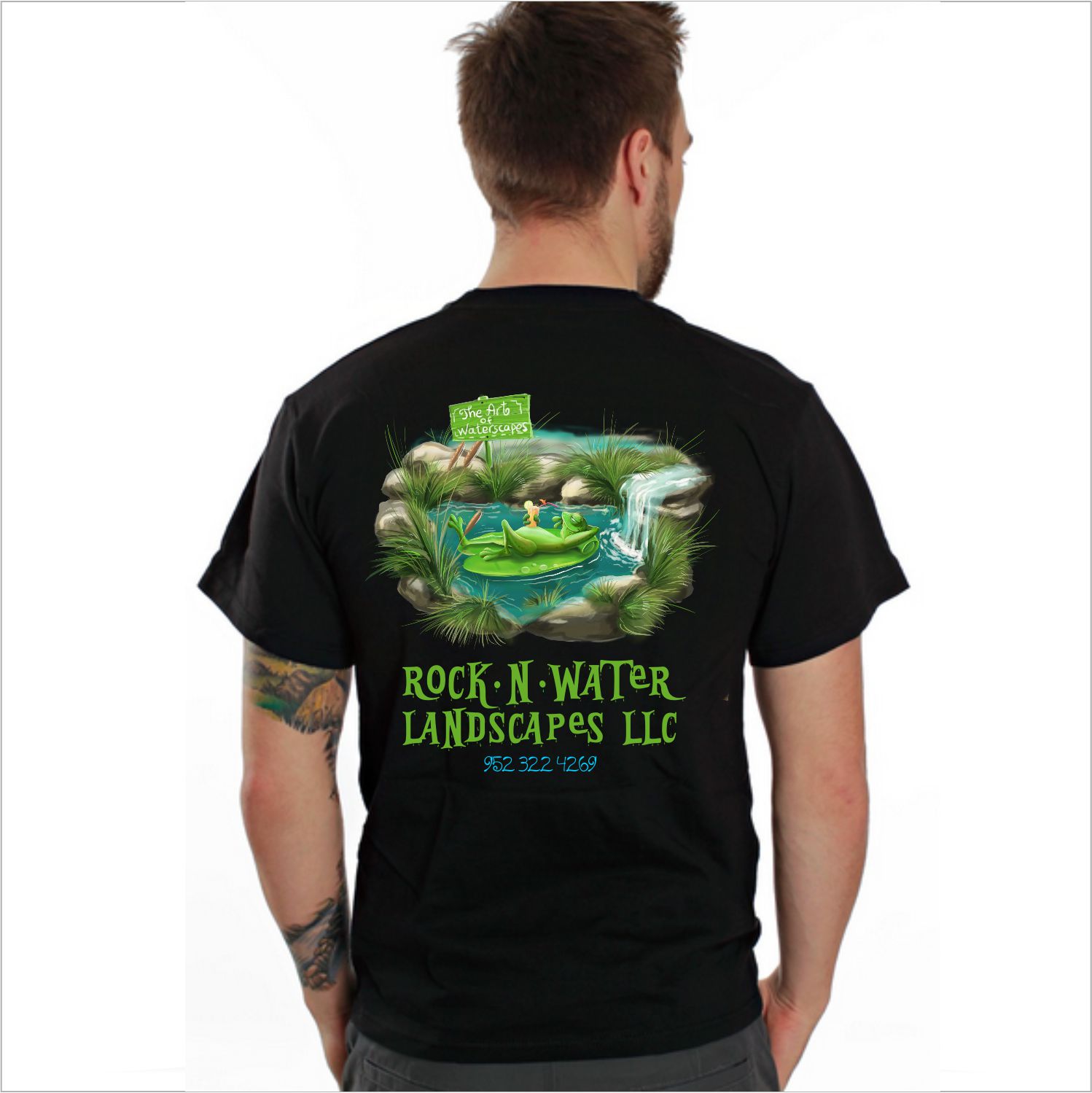T-shirt Design by vladst2004 for Rock-N-Water Landscapes LLC | Design #13679652