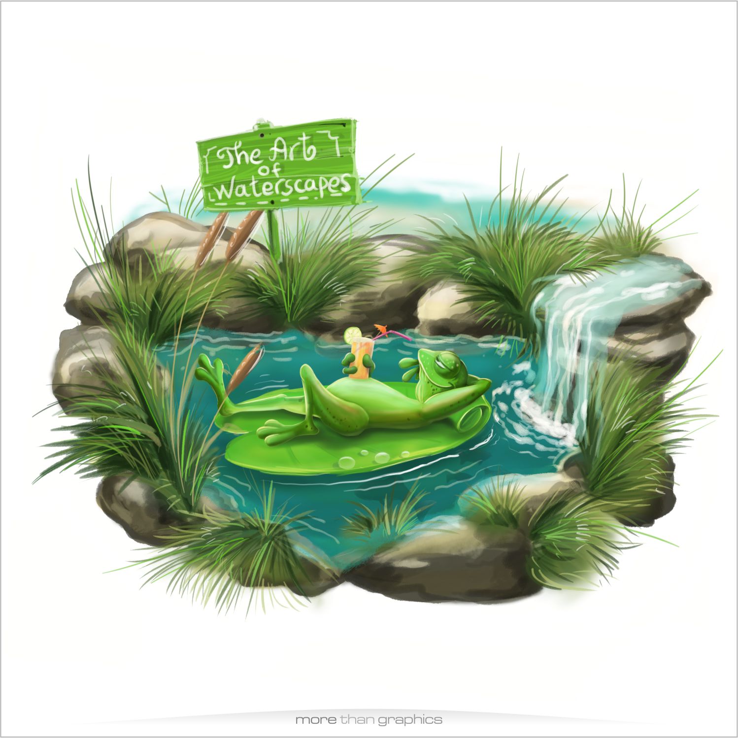 T-shirt Design by vladst2004 for Rock-N-Water Landscapes LLC | Design #13679654